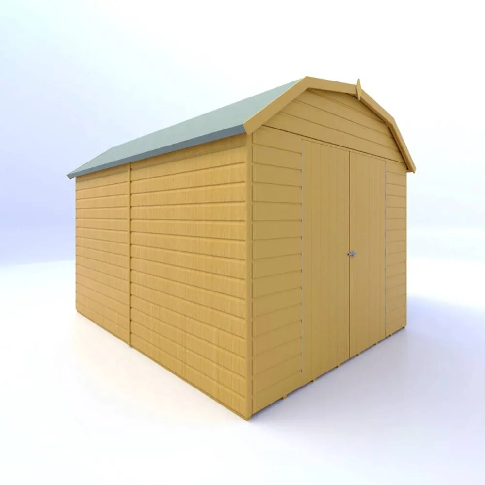 Shires Barn 10x8 DD Premium Sheds - L257.4 x W311.4 x H225.6 cm in Light Tan 5