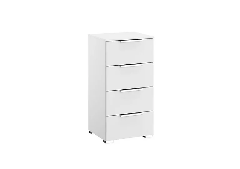 Formes Decor 4 Drawer Narrow Chest - White