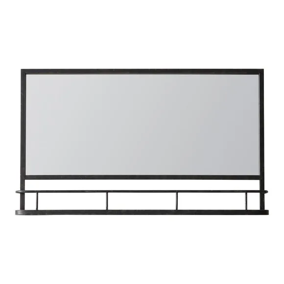 Argentine Rectangle Overmantel Wall Mirror with Shelf 3