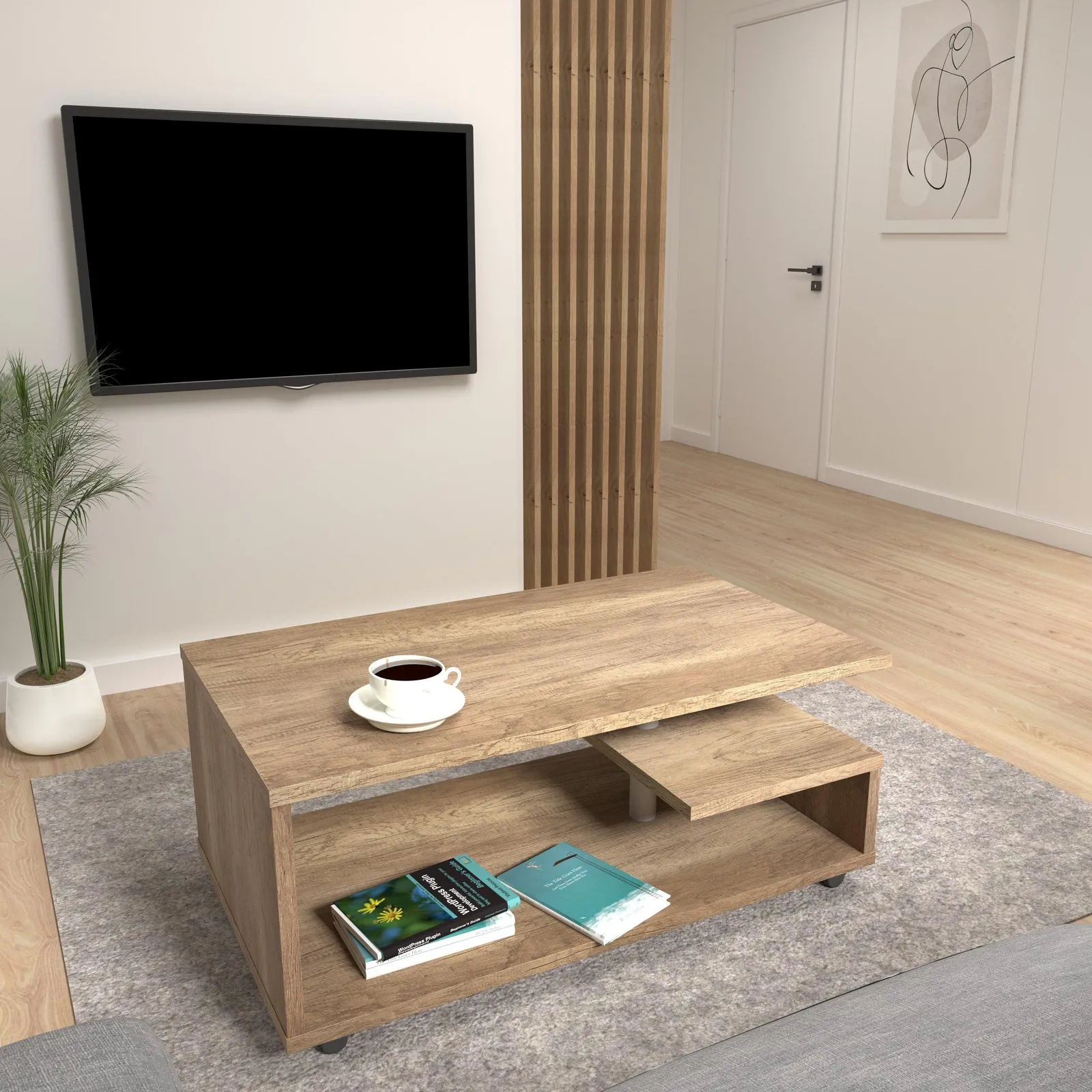 Furniture To Go Bailey Coffee Table in Brown 3