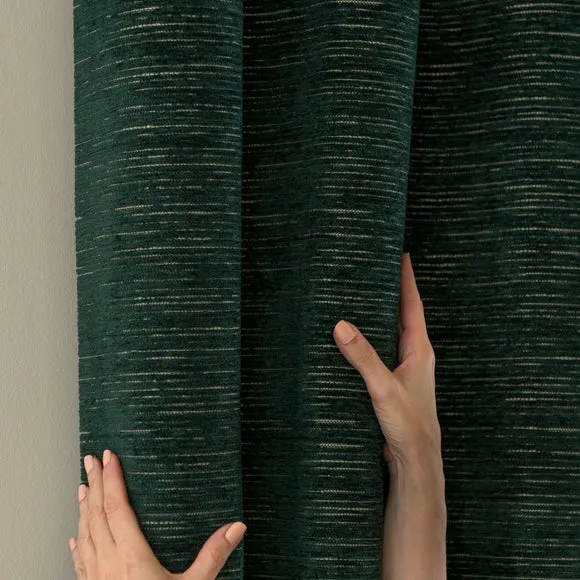 Hemmingway Chenille Eyelet Curtains 6