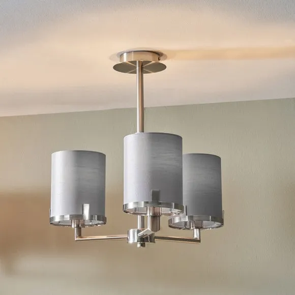 Midland Effect 3 Light Semi Flush Ceiling Light 2