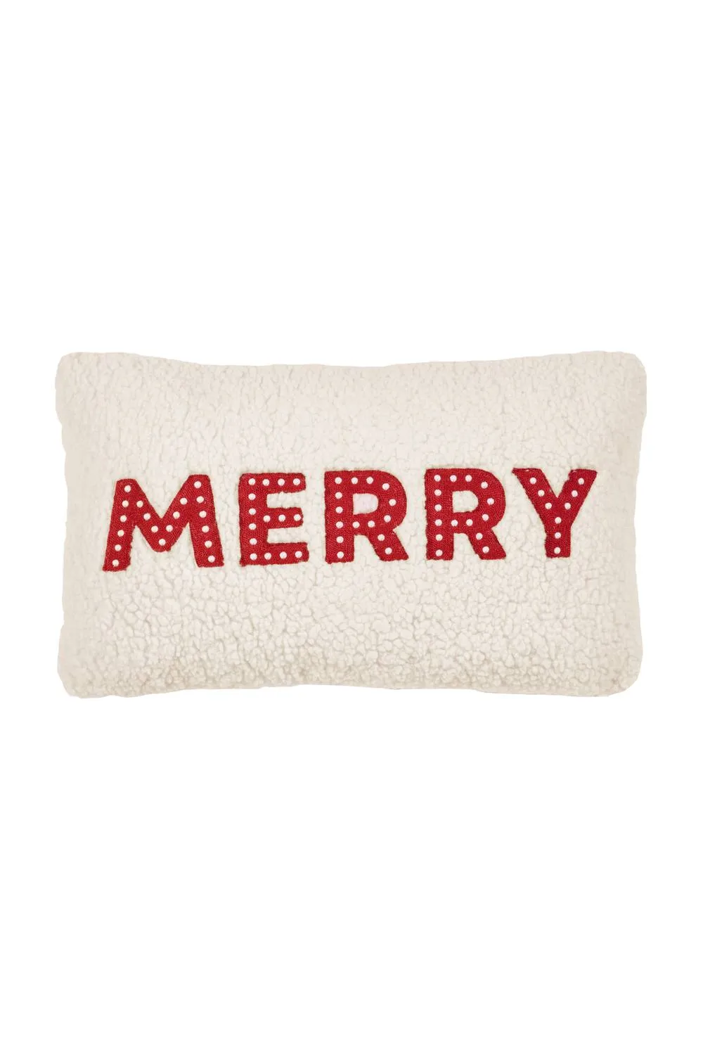 Catherine Lansfield 'Merry Boucle' Cushion in White 3