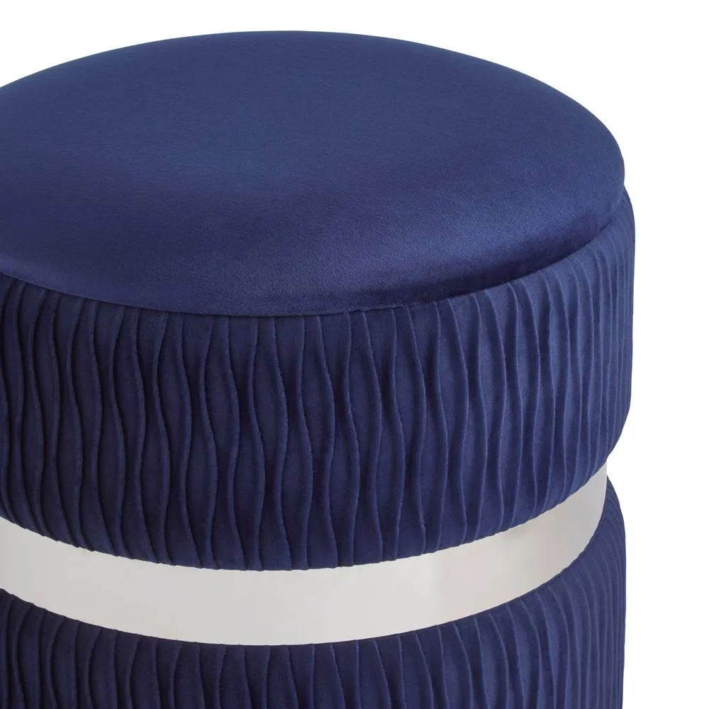 GFW Eden Velvet Storage Stool in Midnight 4