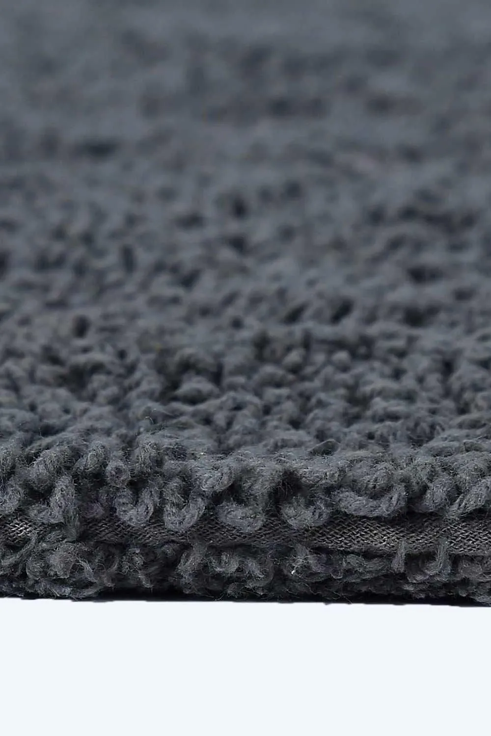 Homescapes Luxury Square Bath Mat 1600GSM 100% Cotton Reversible Shower Mat, 50cm in Grey 4