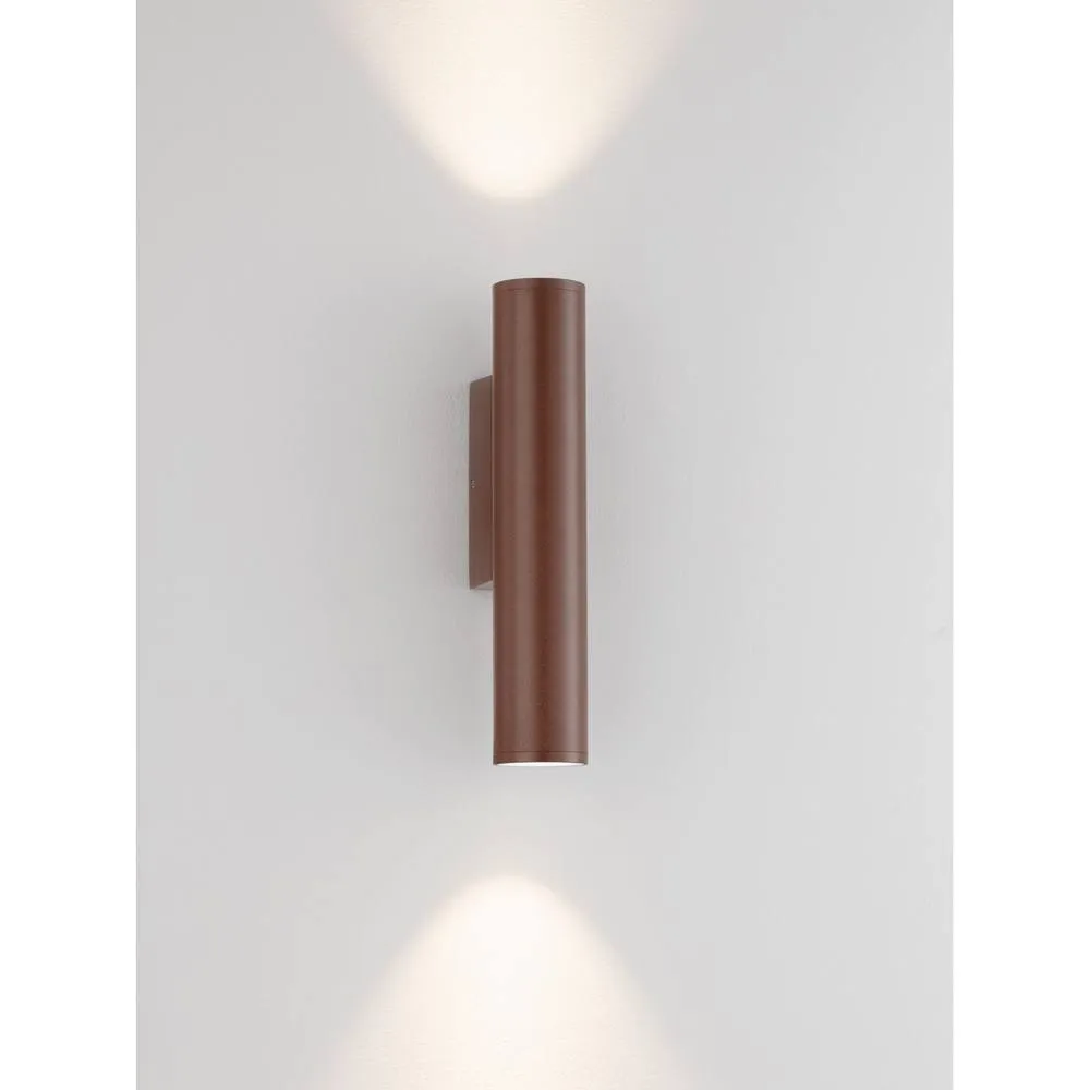 Netlighting Torrin Outdoor Up Down Wall Lamp Corten LED 6W 480lm IP65 3000K in Brown 4