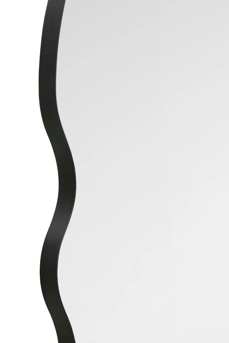 MirrorOutlet New Black Metal Dome Arch Topped Wall Mirror 71" X 31" (180 X 80CM) 3
