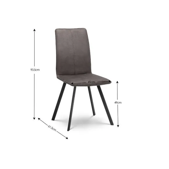 Tribeca 4 Seater Rectangular Dining Table with 2 Chairs and Bench, Black 5