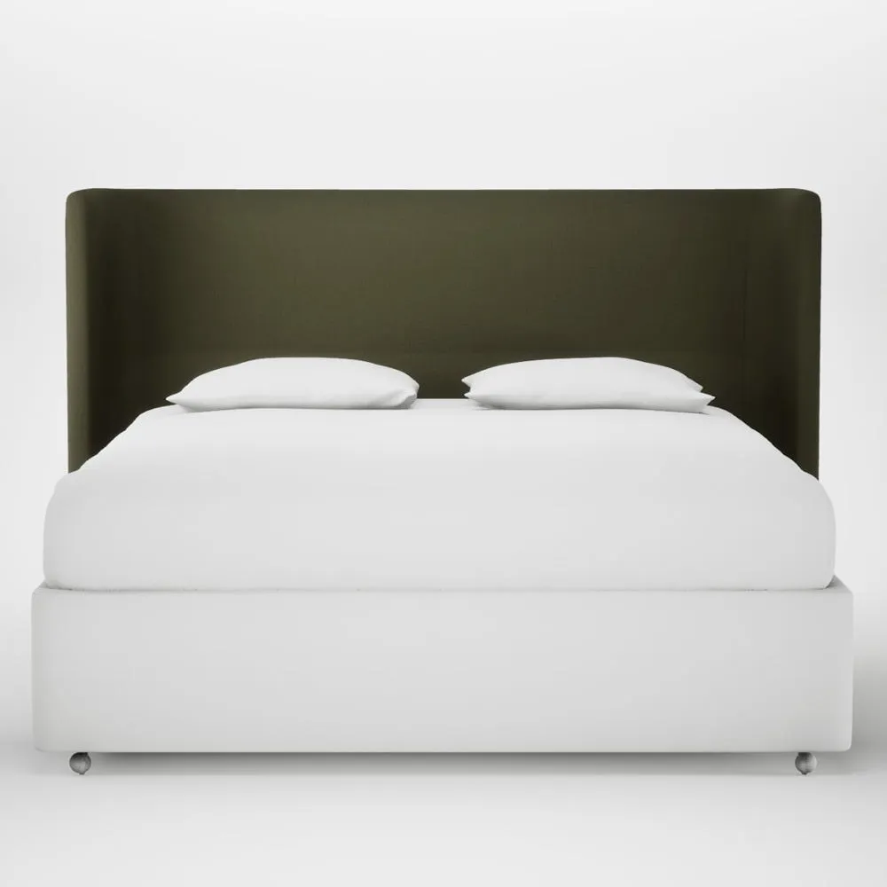Heal's Monroe Headboard Super King Smart Cotton Linen Myrtle 1