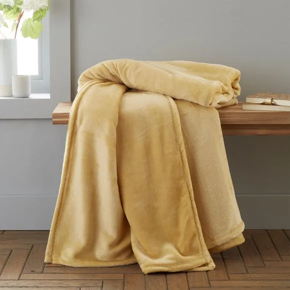 Catherine Lansfield Raschel Velvet Touch Throw Blanket 200cm x 240cm