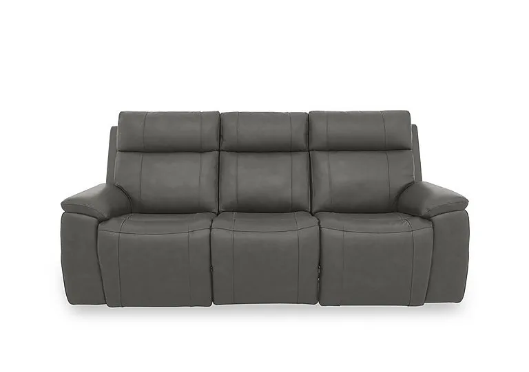 Aero Leather 3 Seater Power Recliner Sofa with Power Headrests and Heated Seats