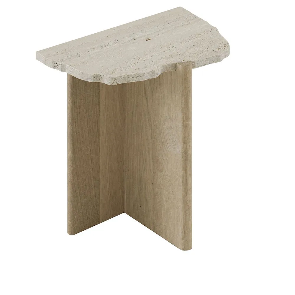 Ligne Roset Rhea Side Table Travertine Top 2
