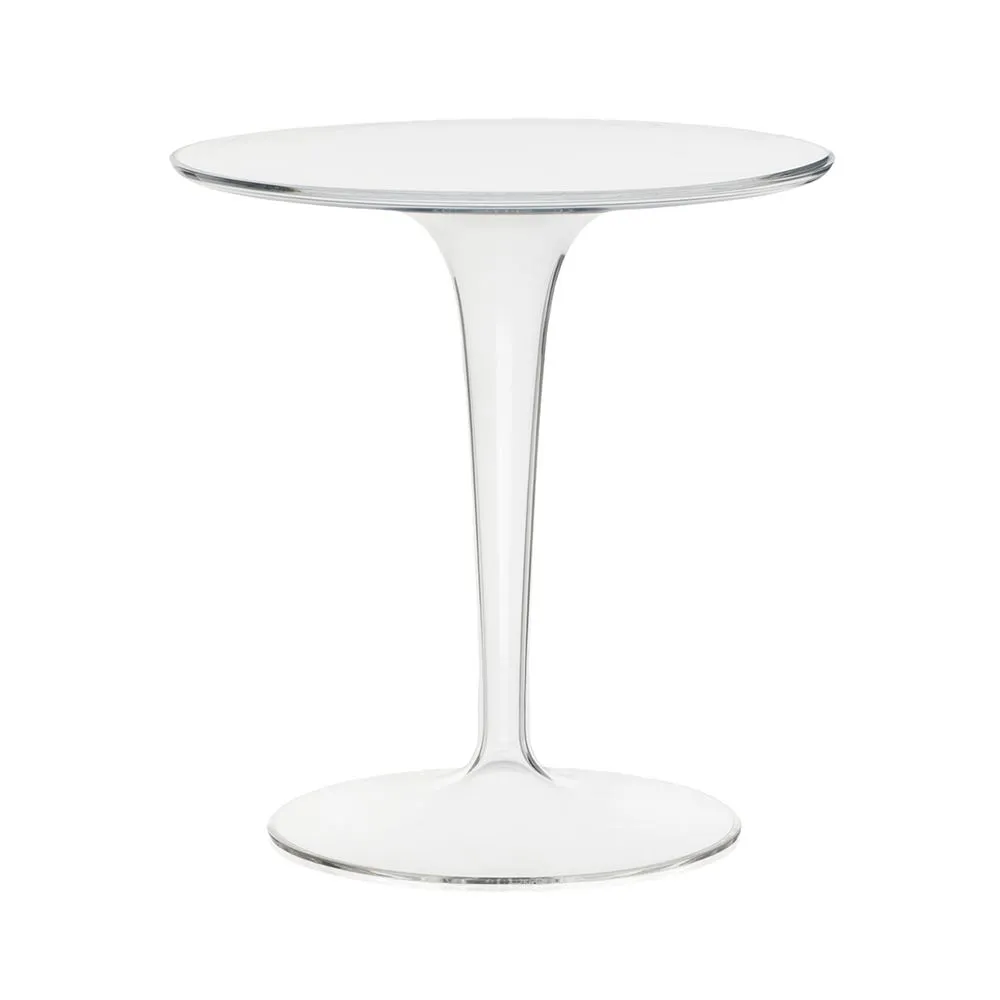 Kartell Tip Top Side Table Transparent Base Crystal Top 2
