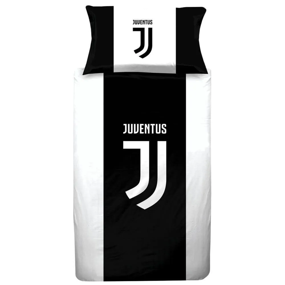 Juventus Fc Duvet Cover Set in Black