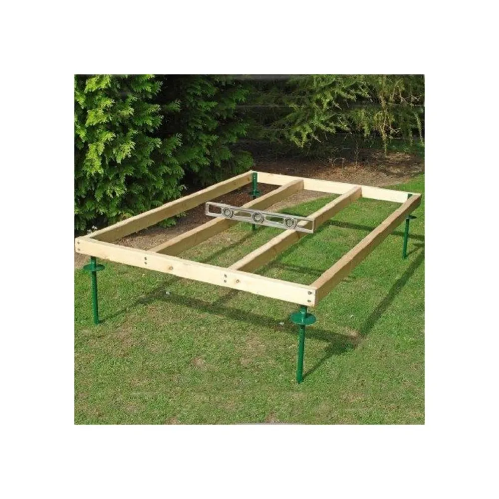 Shires Adjustable Shed Base Approx 7 x 7 Feet in Brown