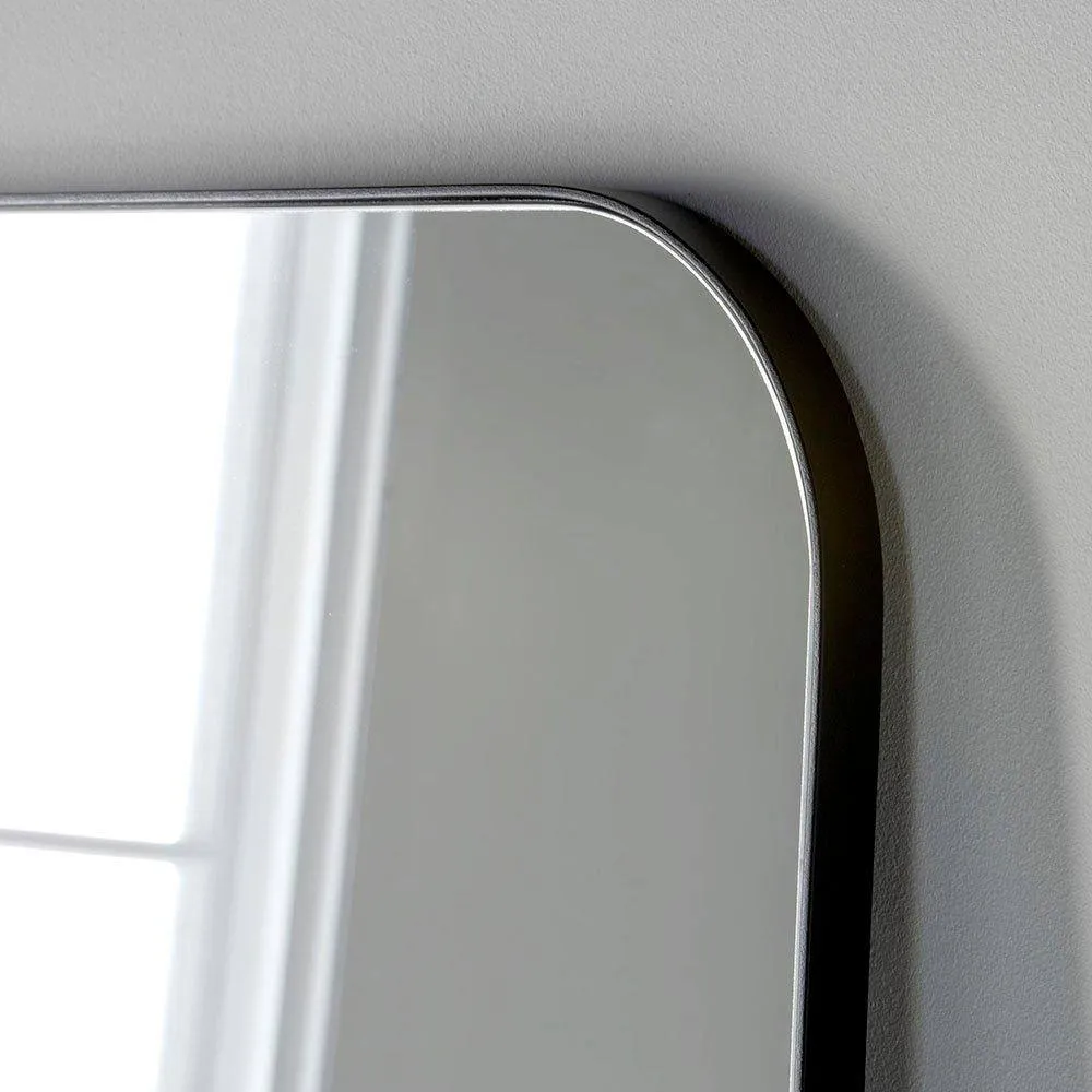 Yearn Mirrors Minimal Black Mantle Mirror 110(w) x 80cm(h) 2