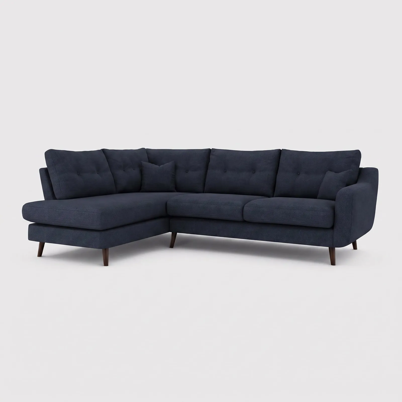 Myers Corner Group Left Corner Sofa, Navy Fabric | Barker & Stonehouse 1