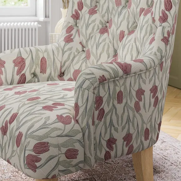Arianna Tulip Print Occasional Armchair 3