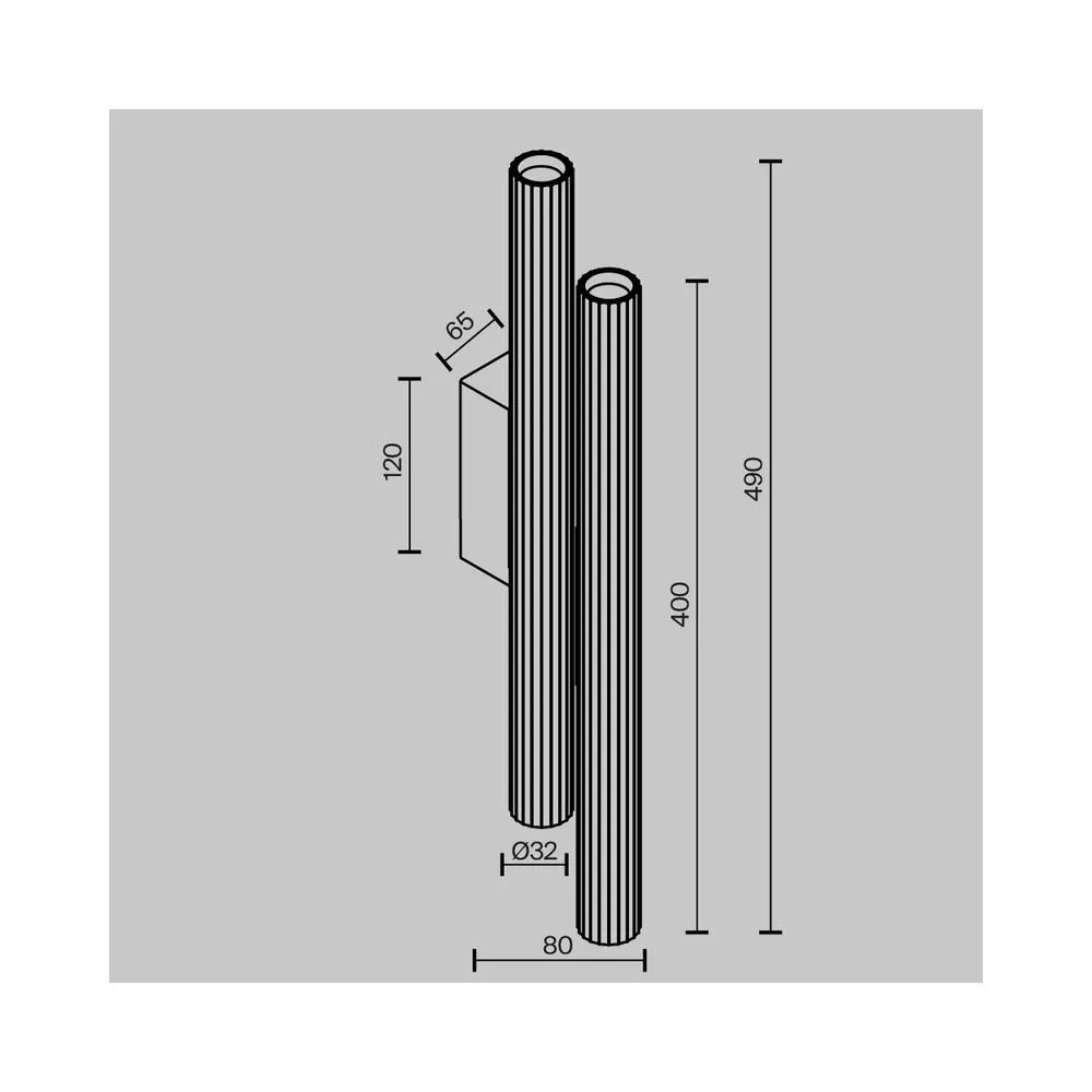 Netlighting Calipso Up & Down Wall Lamp White 2700K 1630lm 2