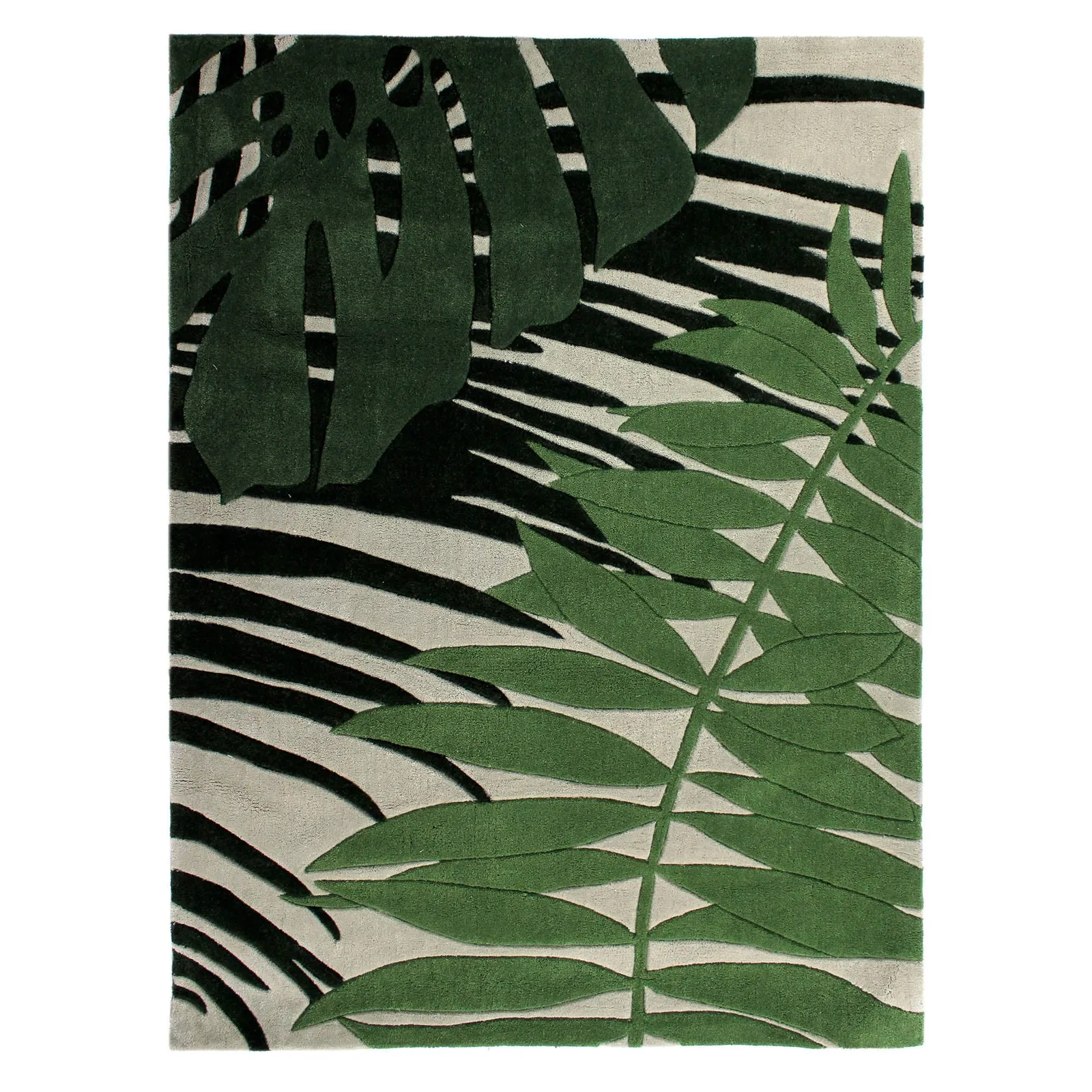 Voyager Leaf Rug Cream