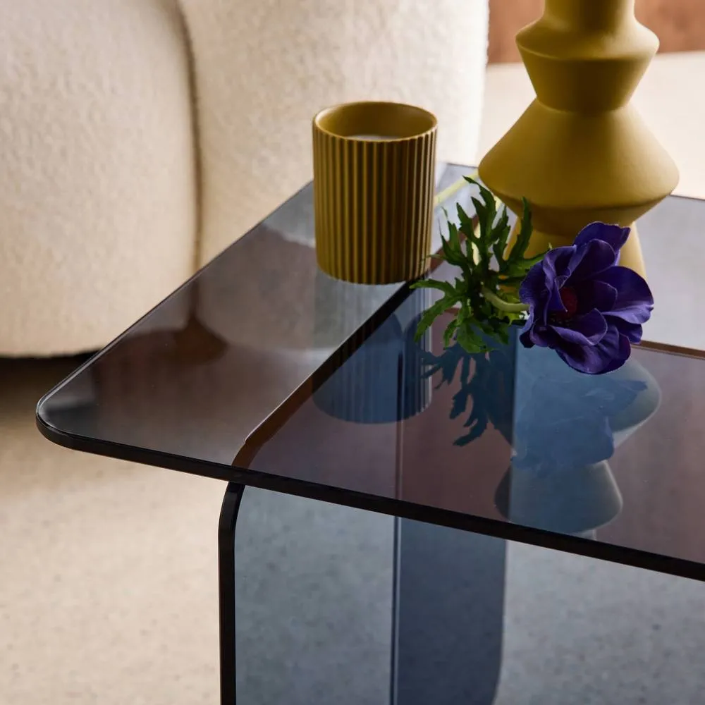sweeek Square coffee table tempered glass in Grey 6
