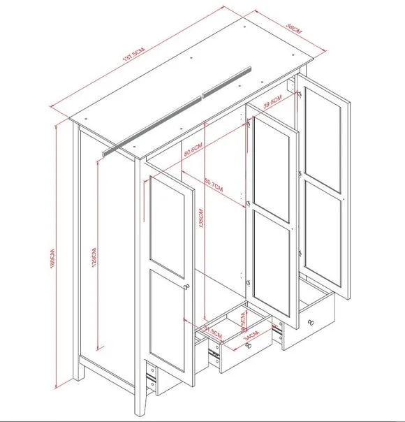 Lynton Triple Wardrobe 6