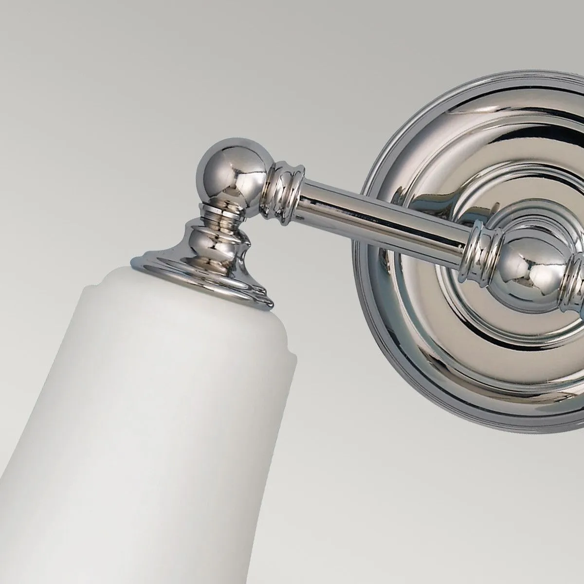 Netlighting Huguenot Lake 2 Light Bathroom Over Mirror Light Polished Chrome IP44 G9 in Grey 4