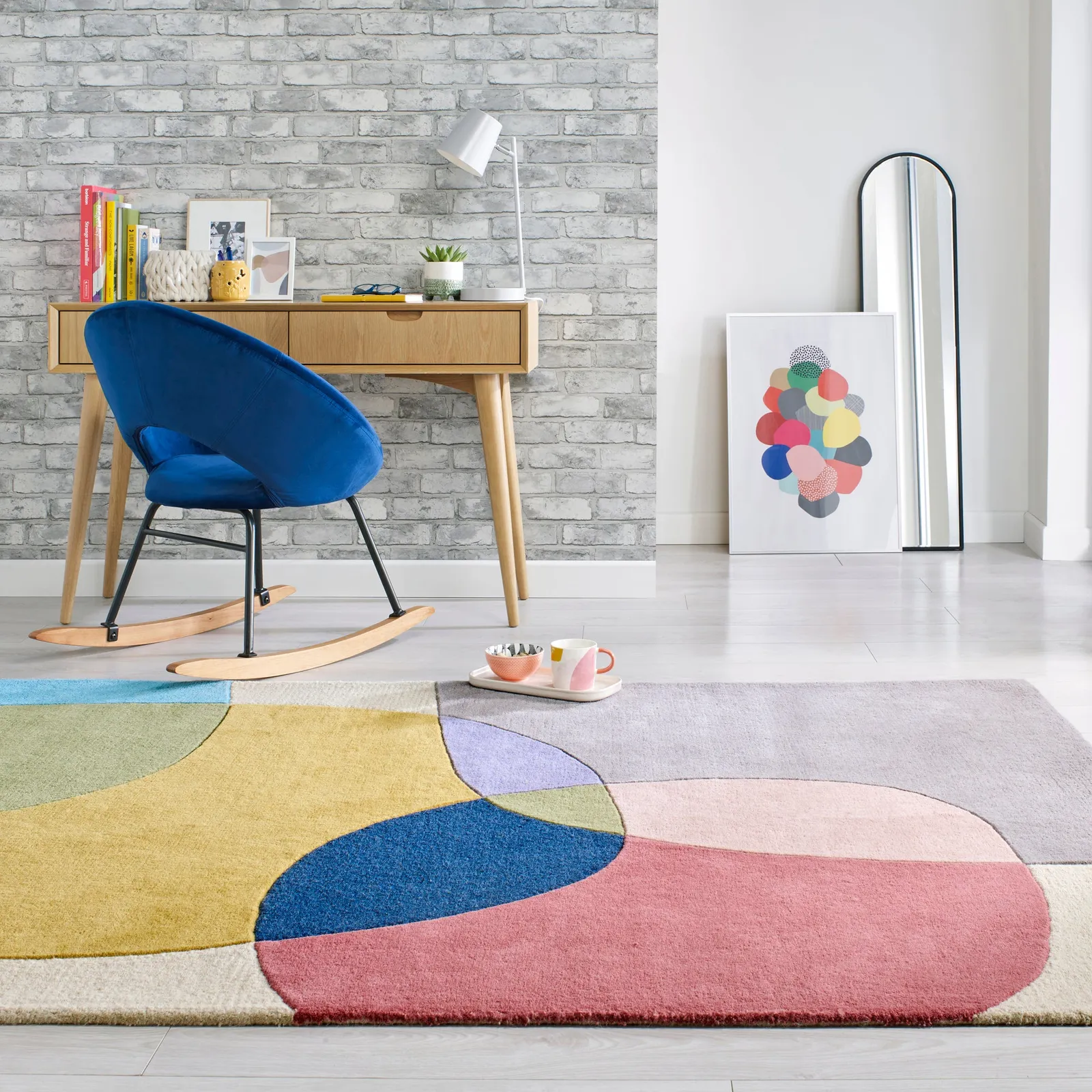 Glow Wool Modern Rug 1