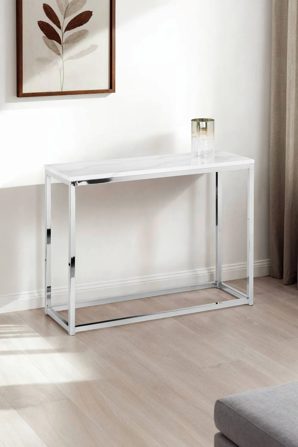 Julian Bowen Scala Console Table in Silver 1