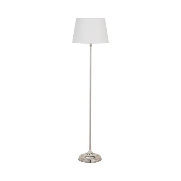Pacific Lifestyle Auden Metal Stick Floor Lamp with Adelaide Tapered Cotton Mix Lampshade 5