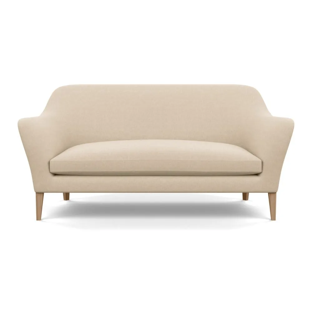 Heal's Wallis 3 Seater Sofa Brushed Cotton Oat Tinted Ash Feet