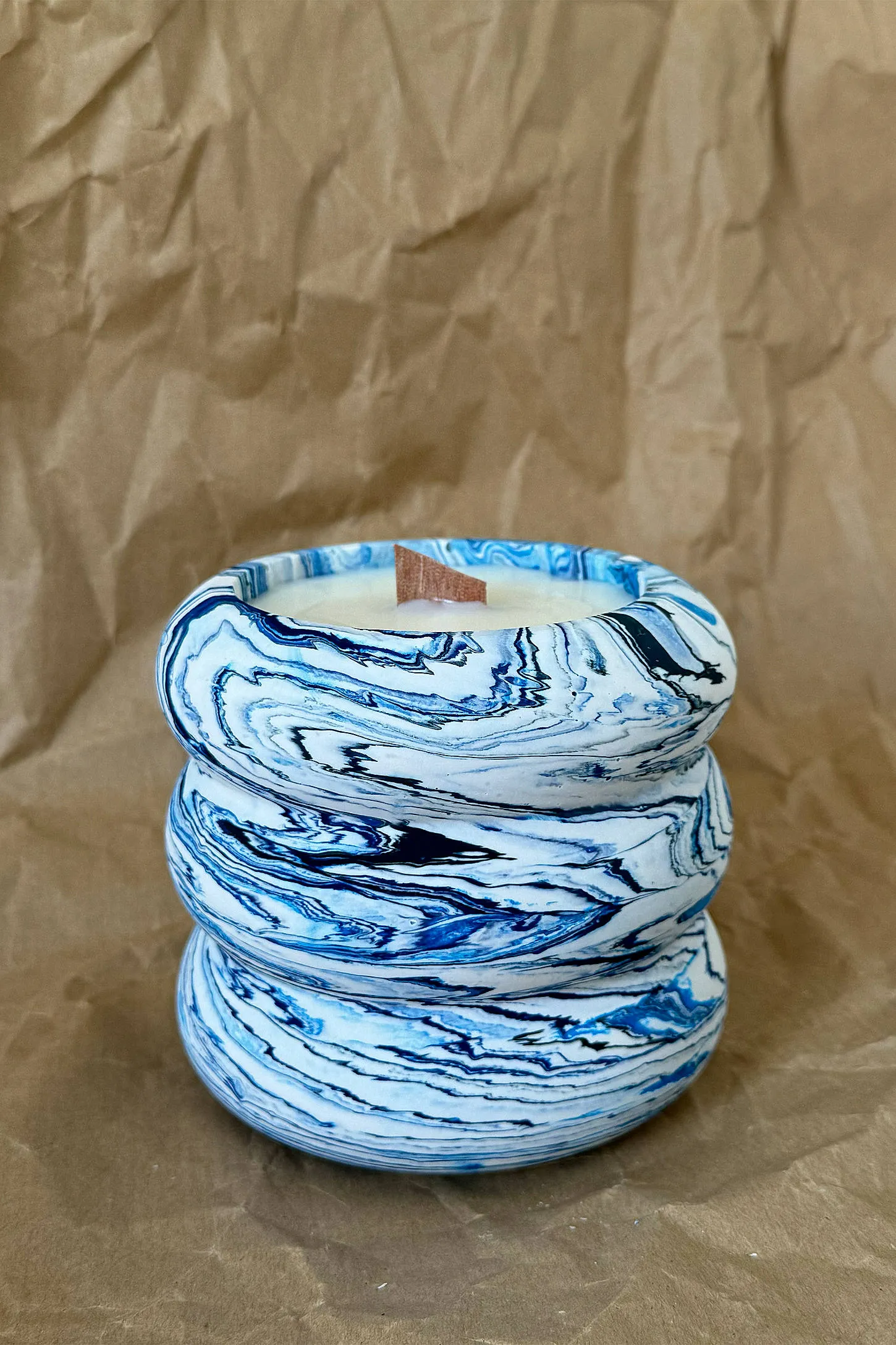 Warm Studios Bubble Candle - Blue