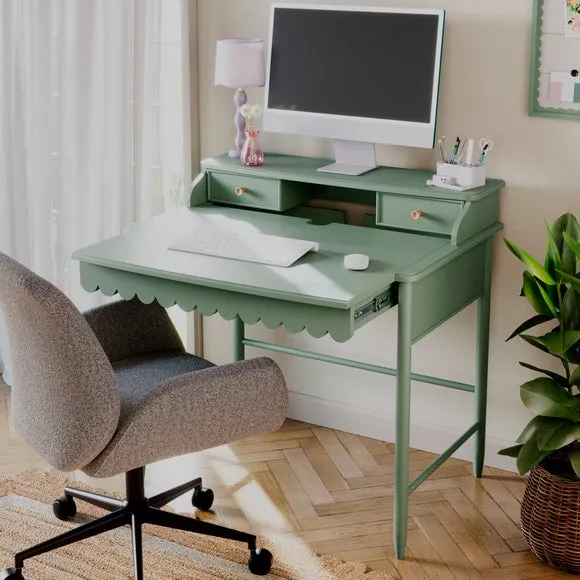 Remi Scalloped Small Step Up Desk 4