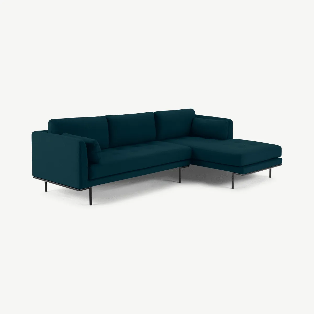Harlow Right Hand Facing Chaise End Sofa, Elite Teal Fabric