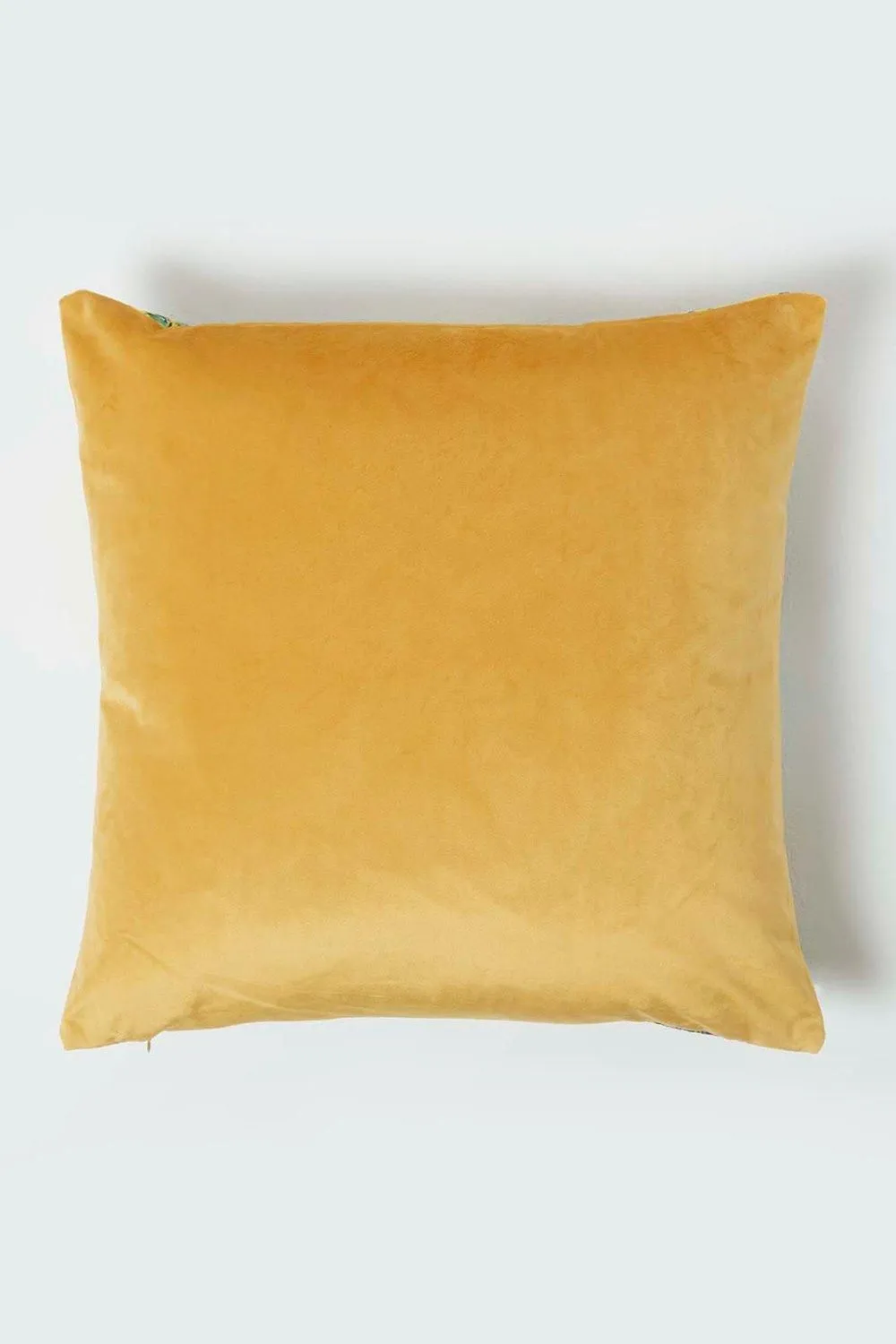 Homescapes Floral Botanical Garden Cushion 46 x 46 cm in Yellow 2