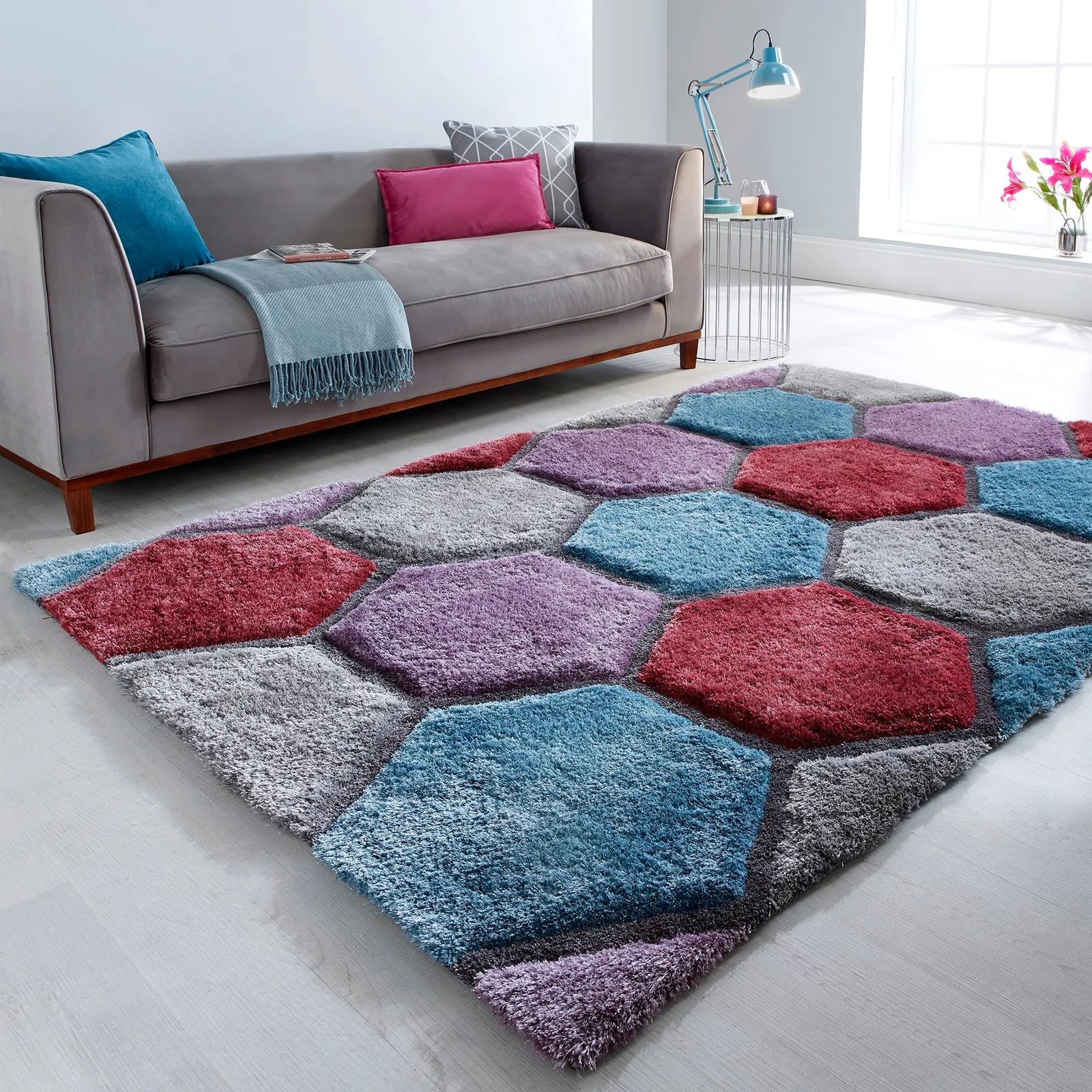 Honeycomb Rug MultiColoured