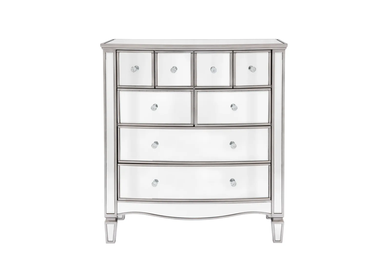 Birlea Elysee Merchant Chest Mirrored in Silver 5