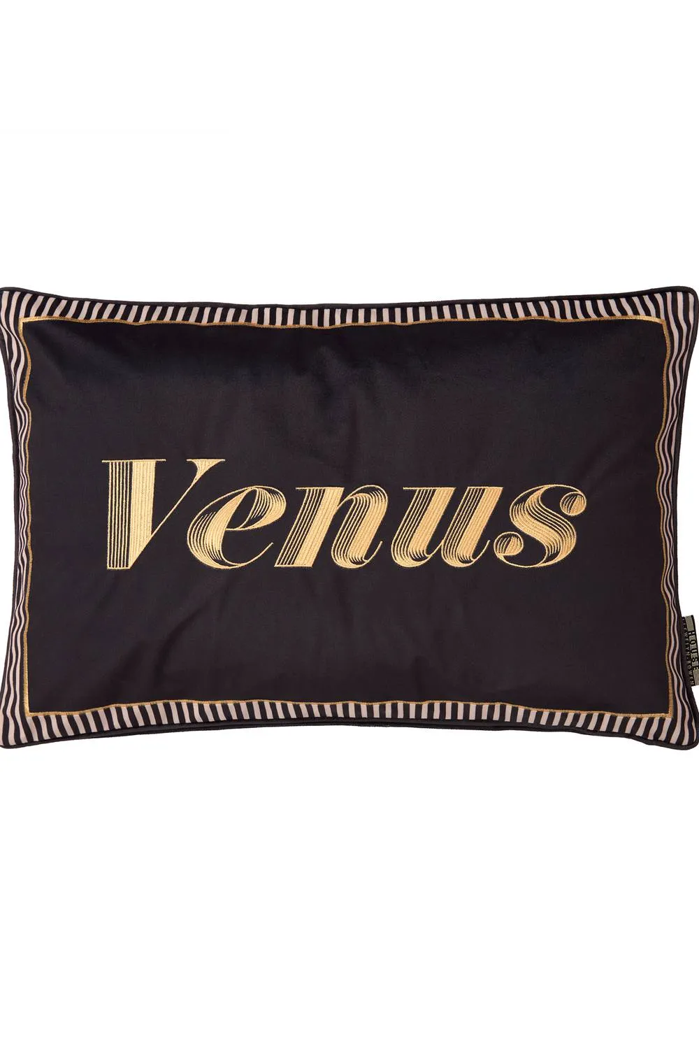 Laurence Llewelyn-Bowen 'Venus Signature' Velvet Filled Cushion in Black 2