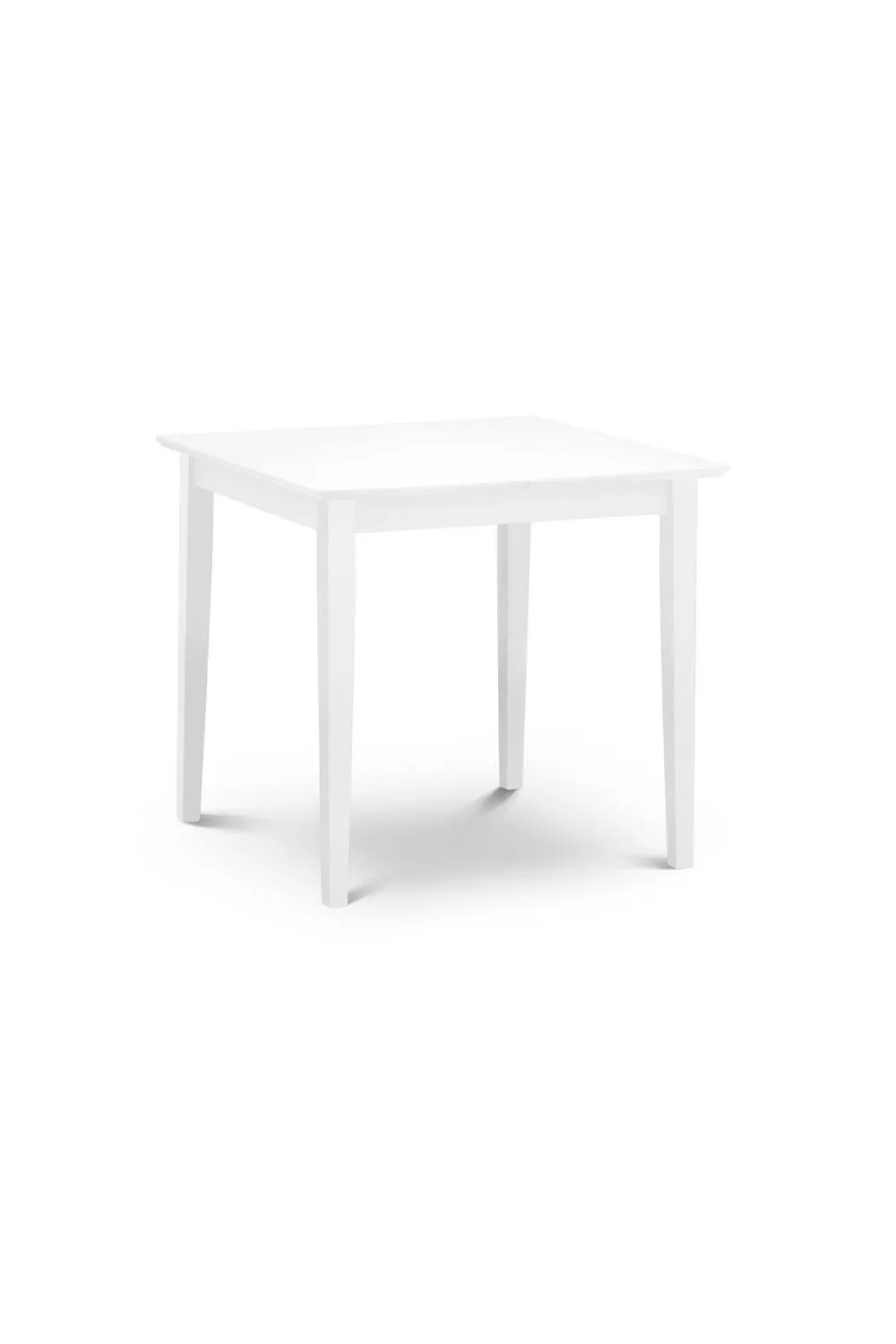 Julian Bowen Rufford Square to Rectangular Extending 4 Seater Dining Table in White 3