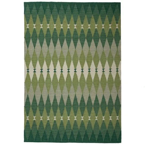 Zuno Geometric Diamond Wool Rug 5
