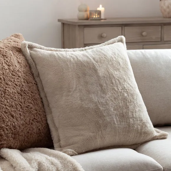Furn. Kallu Faux Fur Reversible Square Cushion 1