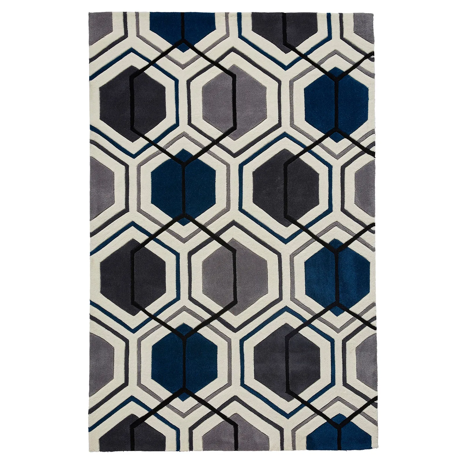 Hong Kong 7526 Rug Blue/Grey