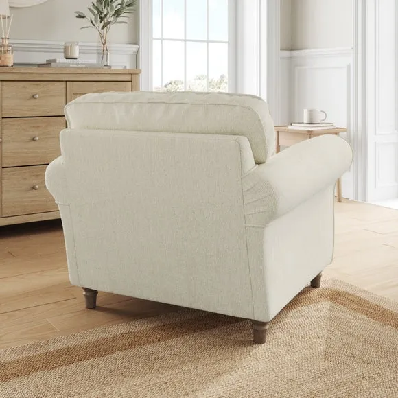 Flori Chunky Chenille Armchair 3