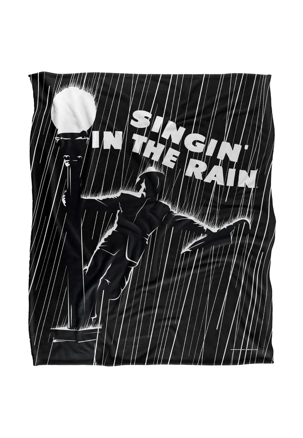 Warner Bros. Singing In The Rain Silky Touch Super Soft Throw Blanket 152 X 127 cm in White