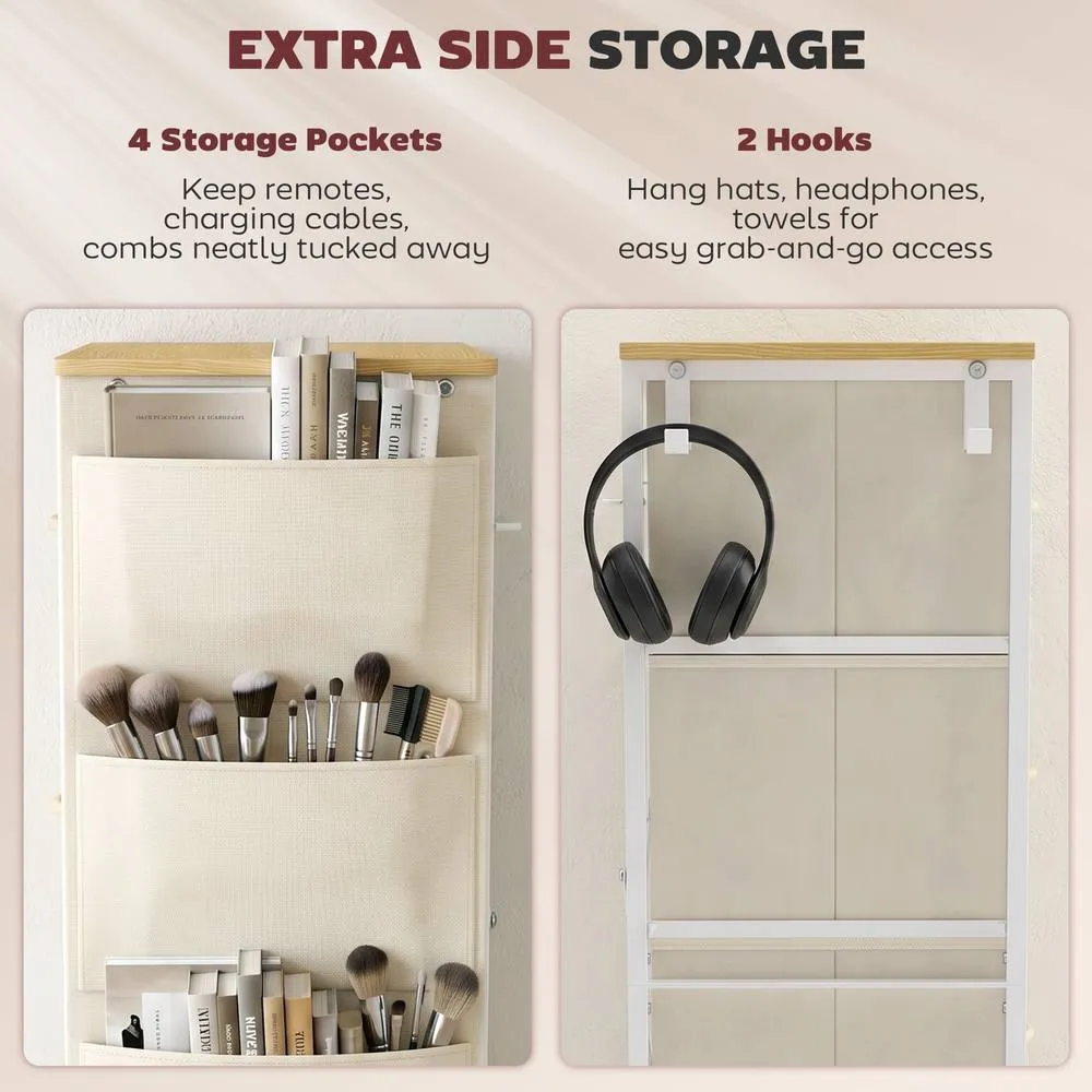 HOMCOM Fabric Chest of Drawers, 10 Drawer Dresser for Bedroom, Beige 5