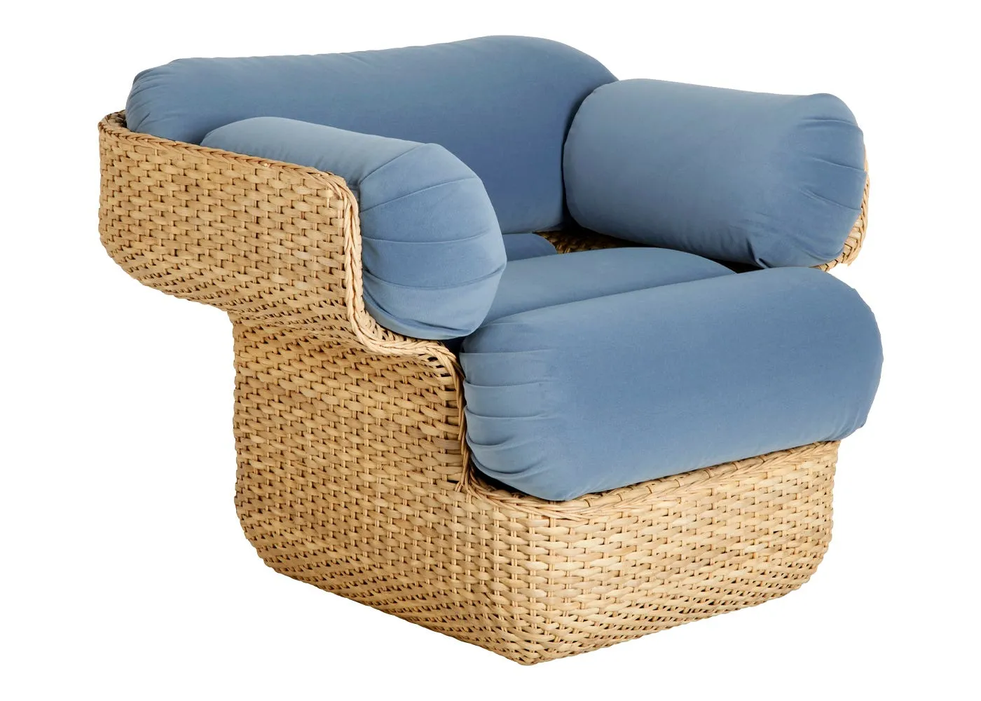 Gubi Basket Lounge Chair in Dedar Sunday 002