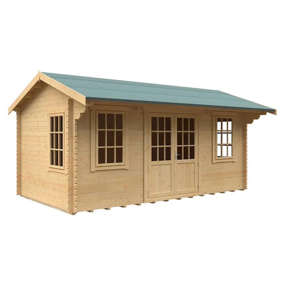 Buttercup Farm 18x10 The Dalton 44mm Cabin - L535 x W295 x H282.9 cm in Natural