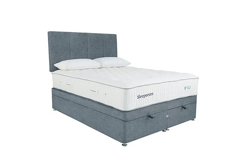 Natural Touch 3000 End Ottoman Divan Set - Super King - Joshua Blue