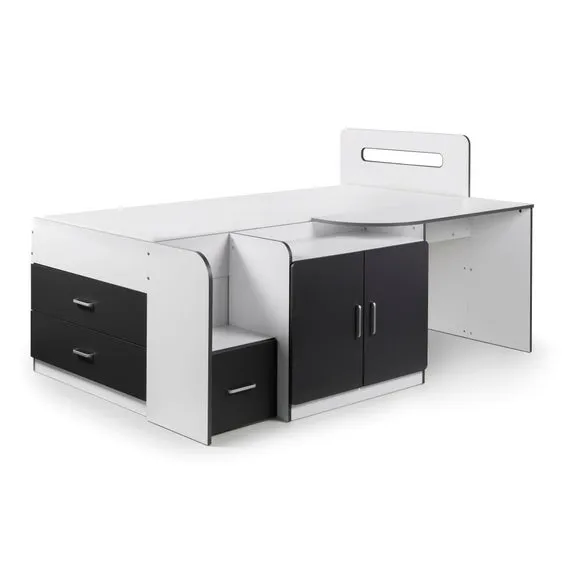 Cookie Cabin Bed, White & Grey 4