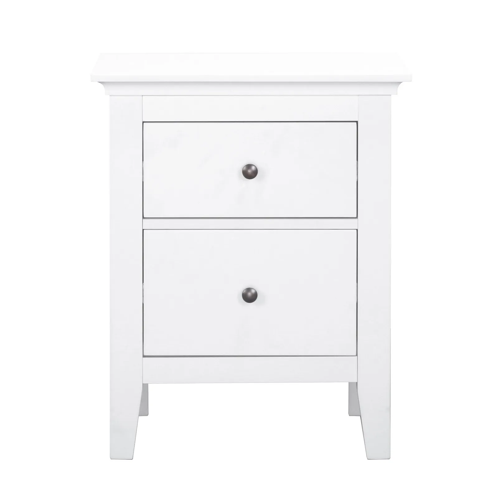 Lynton White Bedside Table White